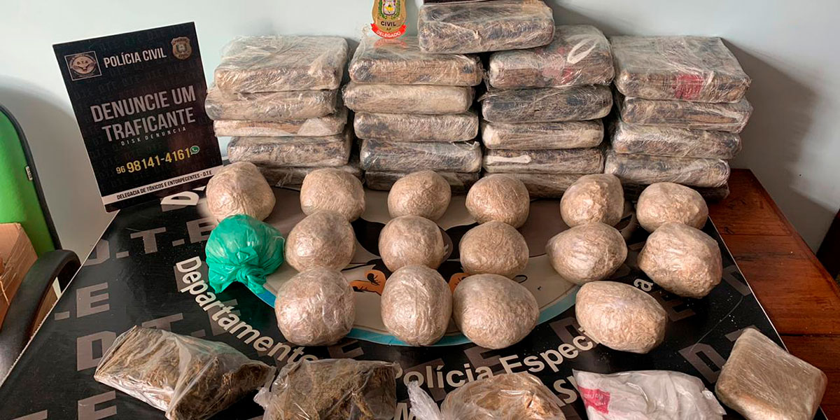 Polícia Civil apreende 31 quilos de drogas em Macapá