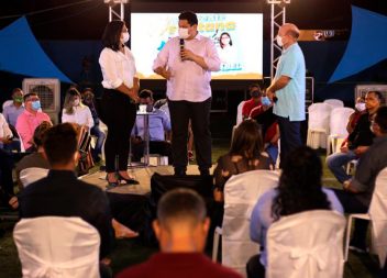 Com a presença de Davi, Bala Rocha é anunciado como candidato a prefeito de Santana