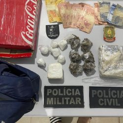 Ação conjunta das Polícias Civil e Militar resulta na apreensão de um quilo de drogas